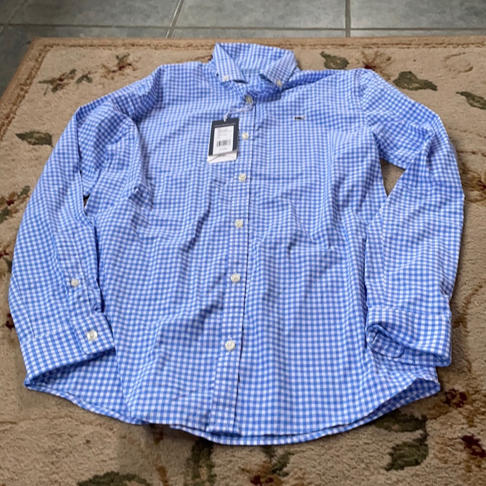 Boys long sleeve button down shirt